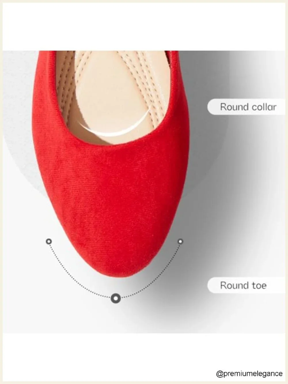 Suede Ballet Flats with Memory Foam Insole Comfortable Work Shoes